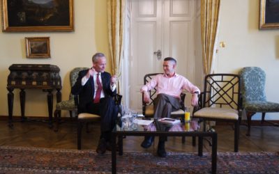 Discussion with Angus Stewart, Deputy Ambassador of The United Kingdom of Great Britain and Northern Ireland to the Czech Republic
