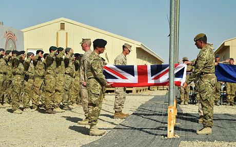 The British leaving Afghanistan
